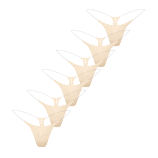 6 PACK NUDE INVISIBLE UNDERWEAR