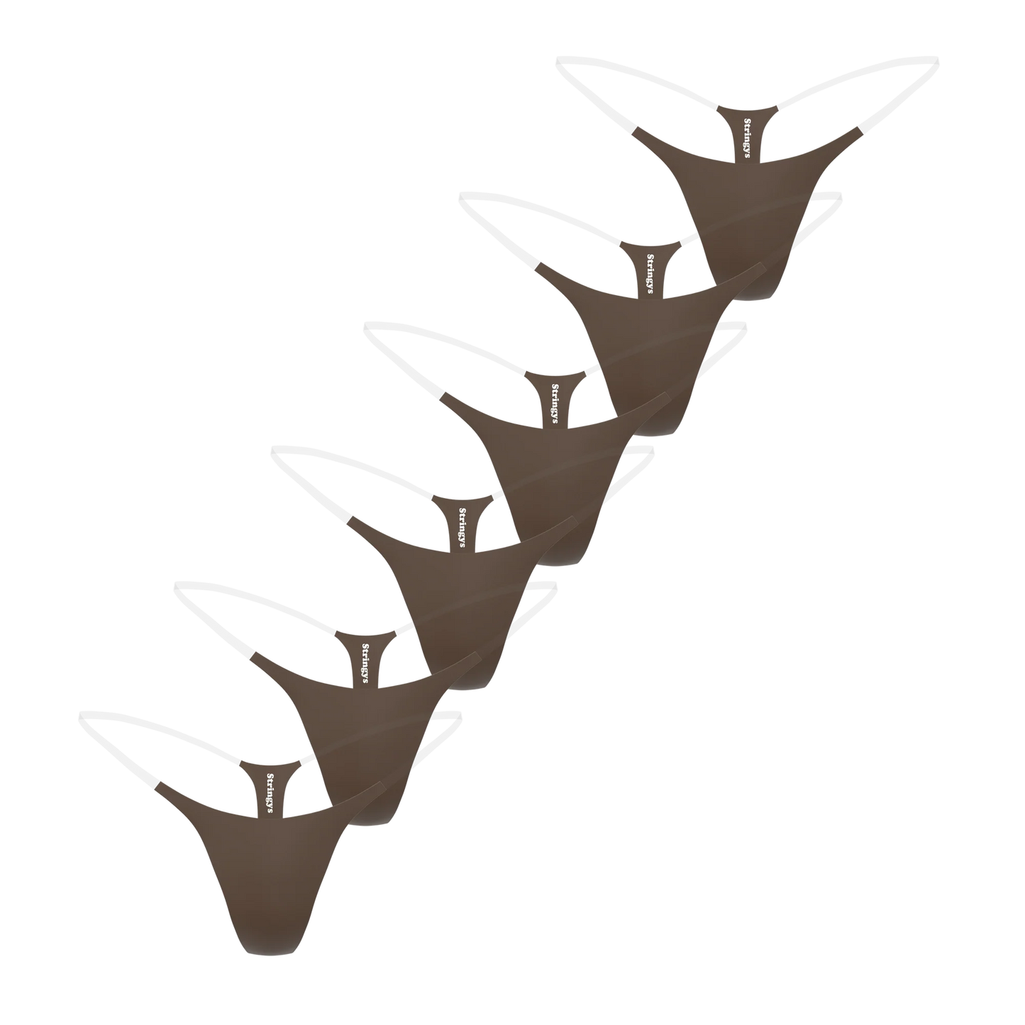 6 PACK NUDE INVISIBLE UNDERWEAR